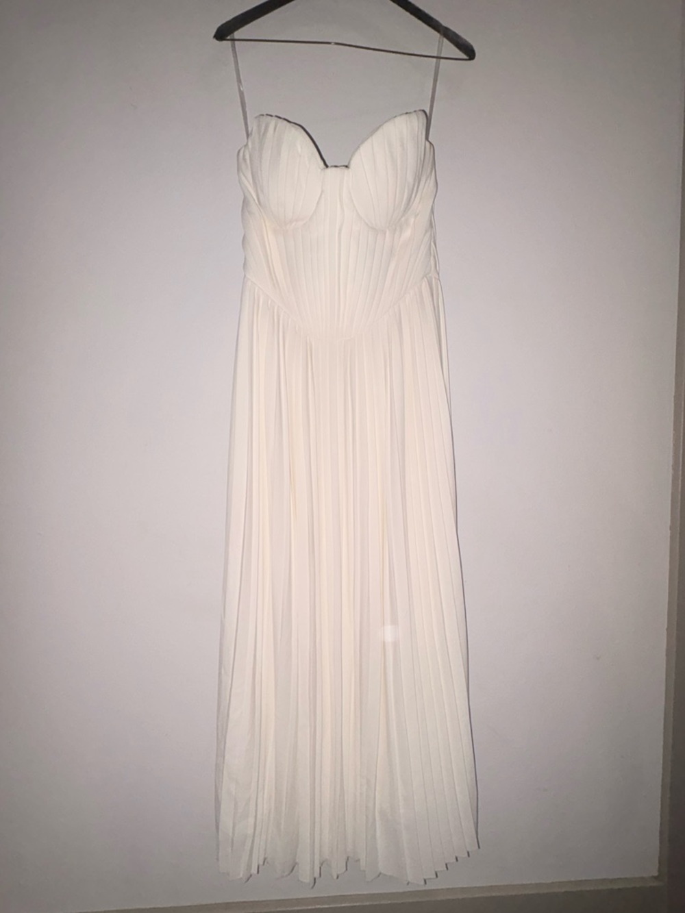 House of CB 
Amorata Strapless Pleated Georgette Cocktail Dress - Picture 2 of 6